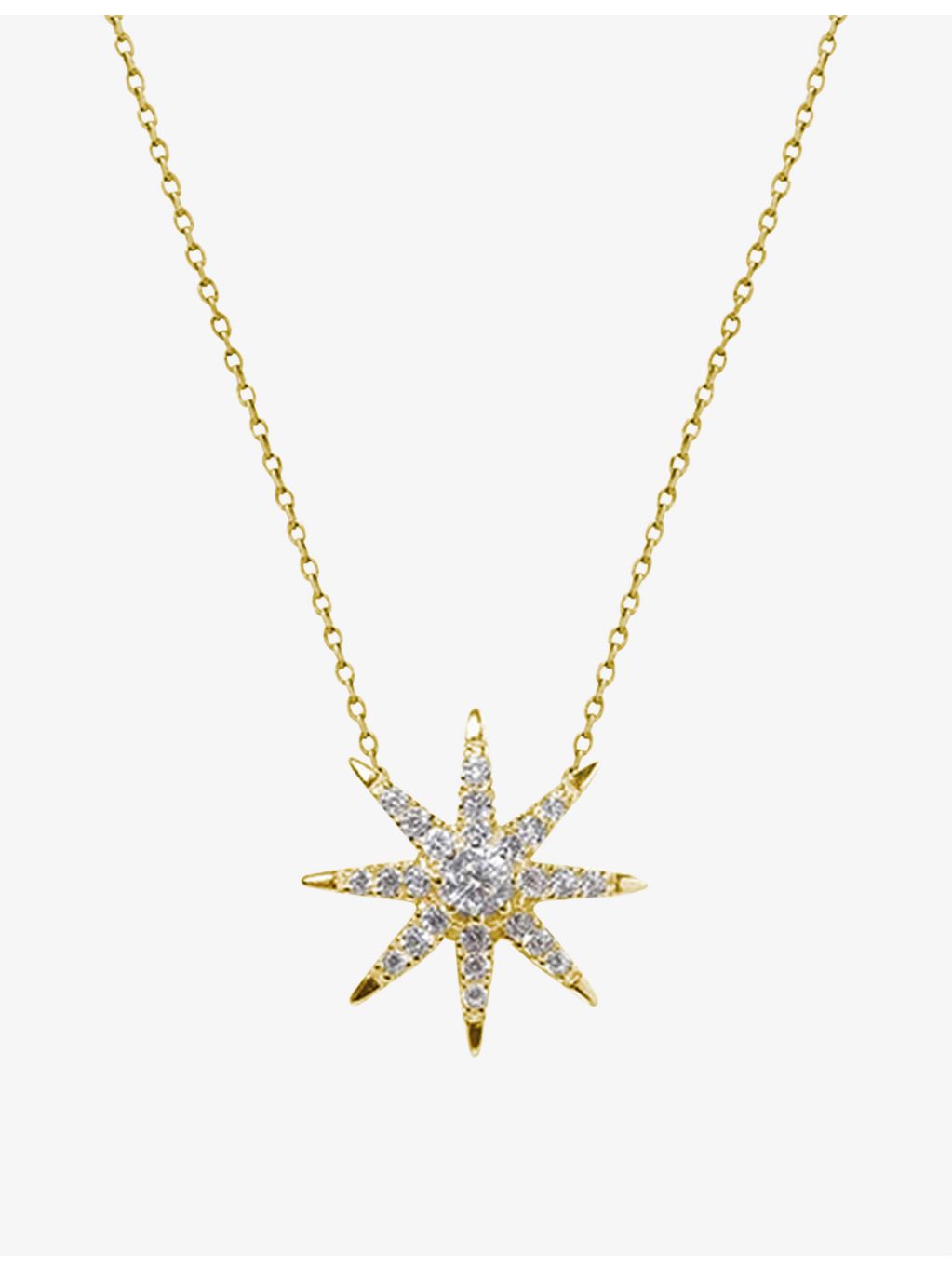 CARAT London gold-plated vermeil star pendant necklace (British brand)