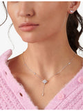CARAT London sterling silver cubic zirconia pendant necklace - British product