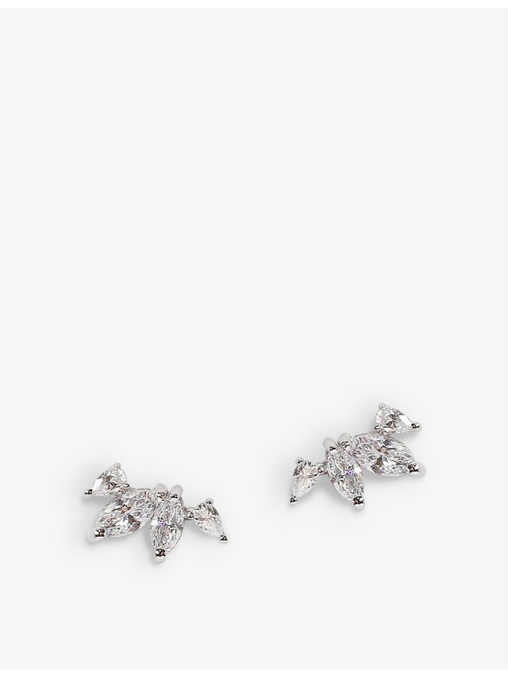 CARAT London Kira sterling silver earrings with cubic zirconia, UK version