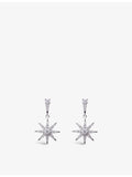 CARAT London star-shaped cubic zirconia drop earrings 2.3cm - British product
