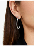 CARAT London Paloma sterling silver cubic zirconia hoop earrings - British product