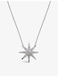 Carat London star-shaped sterling silver cubic zirconia pendant necklace (British brand)
