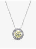 CARAT London yellow cubic zirconia pendant necklace 1.25ct, imported from the UK