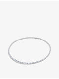 CARAT London Taryn sterling silver necklace with cubic zirconia 43cm - British product
