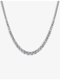 CARAT London Taryn sterling silver necklace with cubic zirconia 43cm - British product