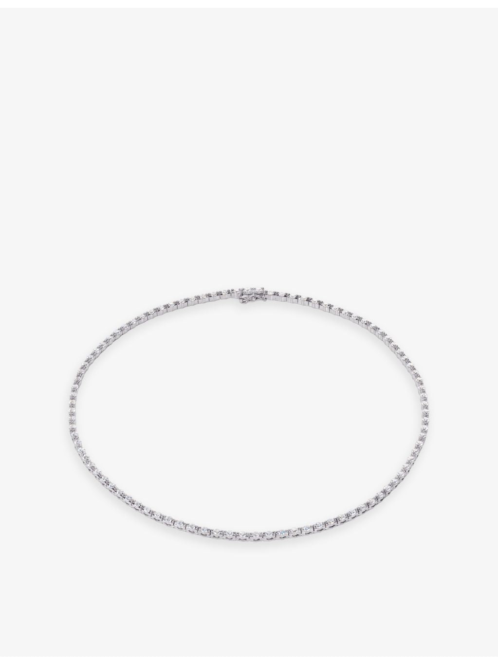 CARAT London Coralie sterling silver cubic zirconia necklace 42cm, UK version
