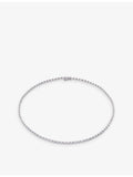 CARAT London Coralie sterling silver cubic zirconia necklace 42cm, UK version