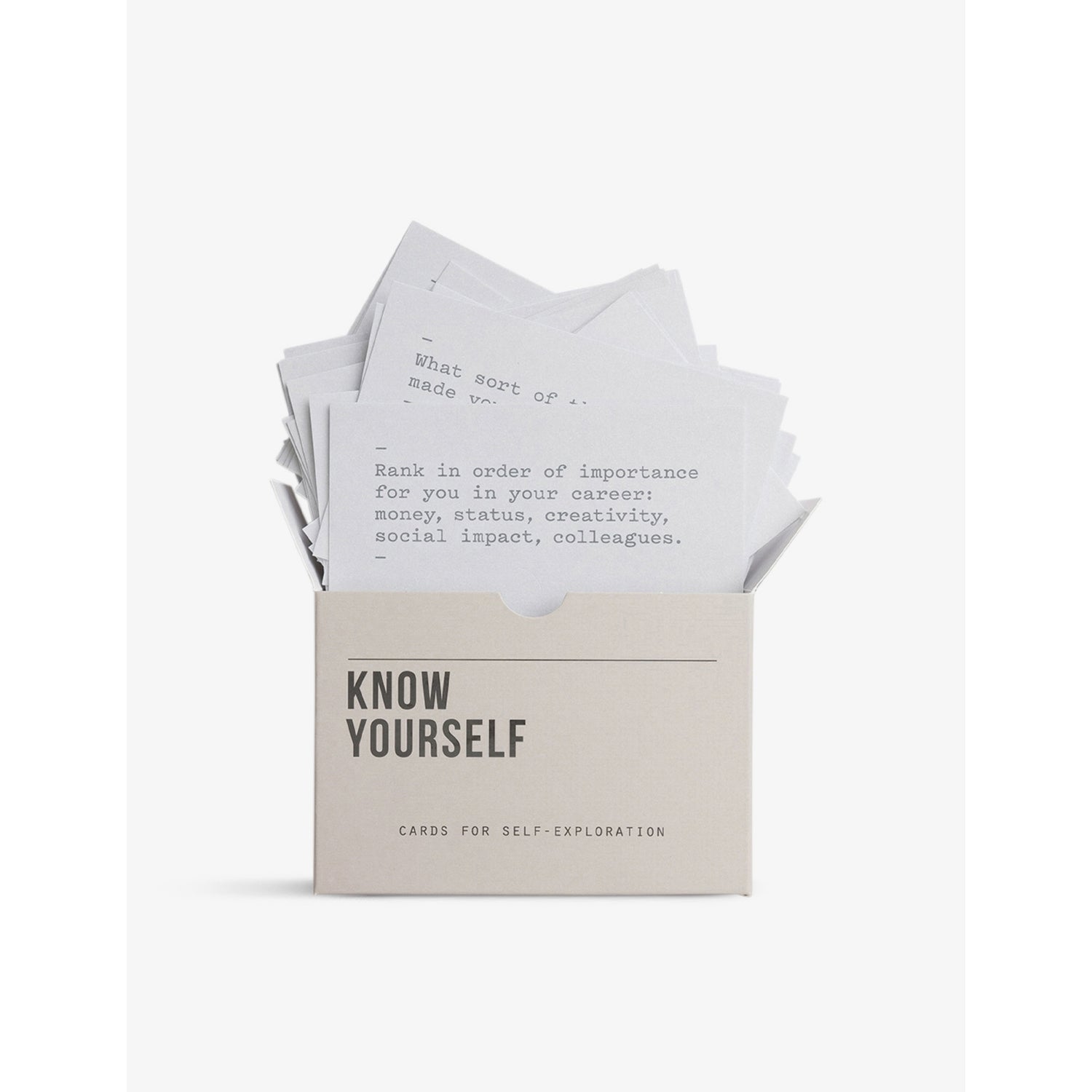 School of Life Know Yourself cards, set of 60, UK version