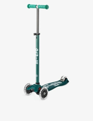 Micro Maxi Deluxe LED scooter with light-up wheels, adjustable handlebar (British brand)