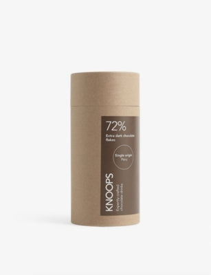 Knoops 72% extra dark hot chocolate flakes 250g, imported from the UK