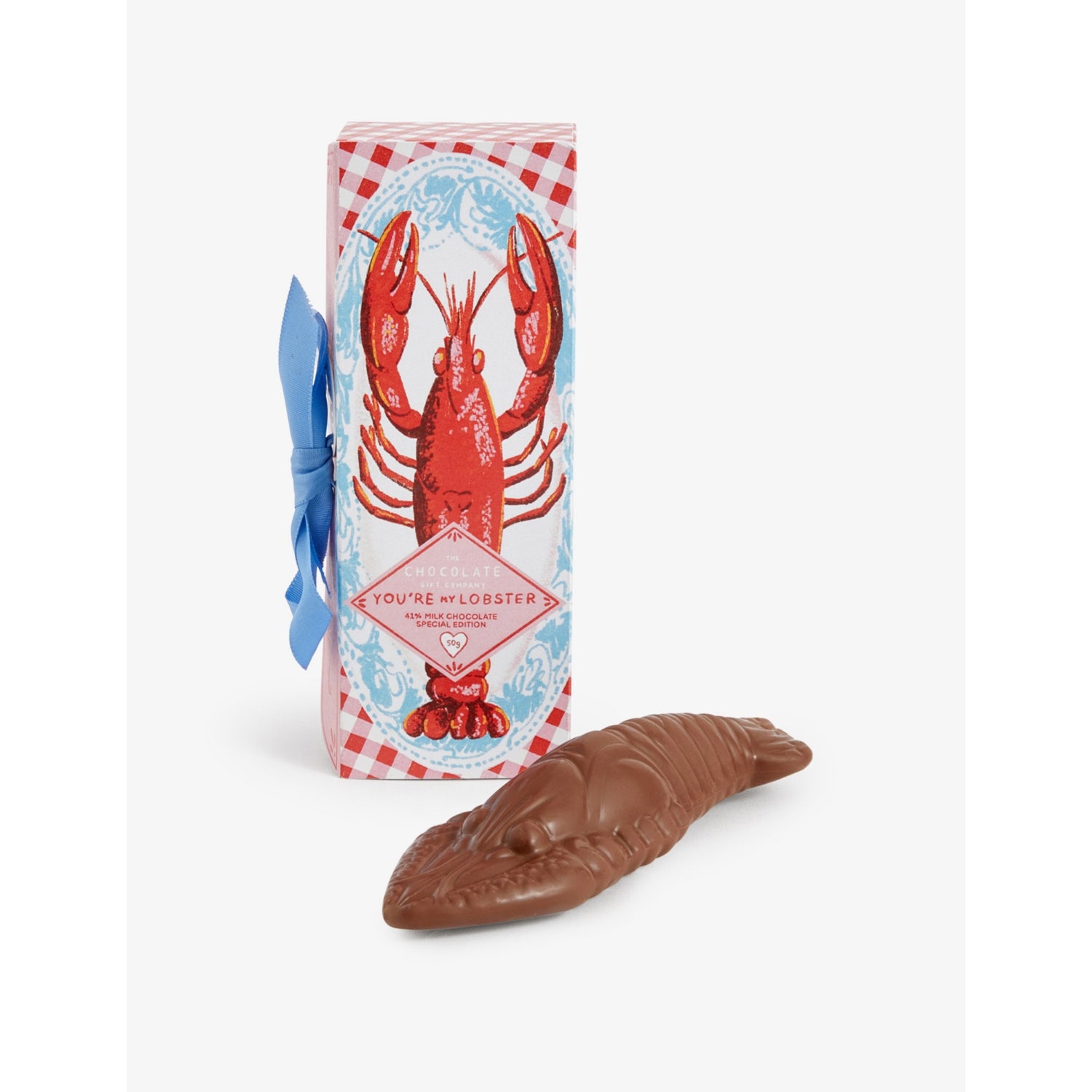 Sweet People lobster-shaped milk chocolate 50g, imported from the UK