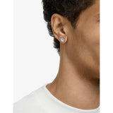 Swarovski Constella rhodium-plated zirconia stud earrings 0.9cm - British product