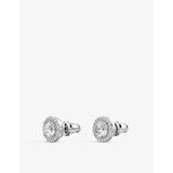 Swarovski Constella rhodium-plated zirconia stud earrings 0.9cm - British product