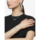 Swarovski Constella rhodium-plated zirconia stud earrings 0.9cm - British product