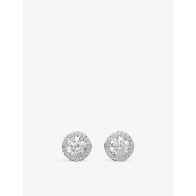 selfridges Swarovski Constella Rhodium-Plated and Zirconia Stud Earrings- Buy online at McGrocer