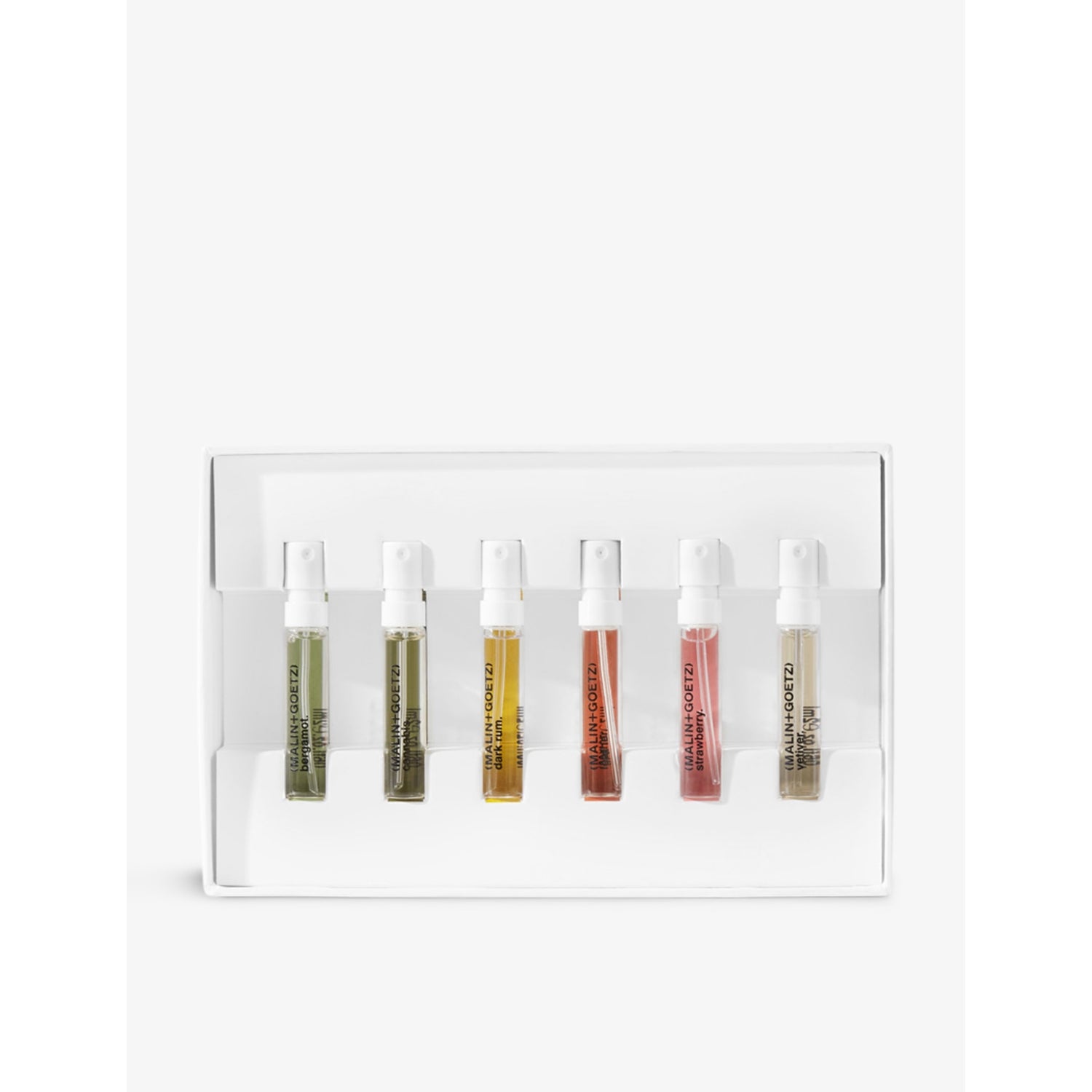 MALIN+GOETZ fragrance discovery gift set with six 2ml samples (British brand)