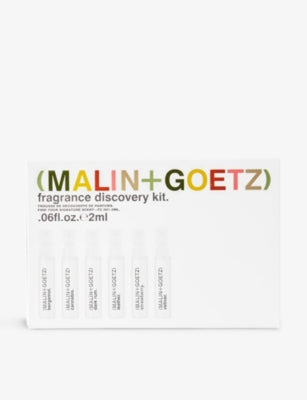 MALIN+GOETZ fragrance discovery gift set with six 2ml samples (British brand)