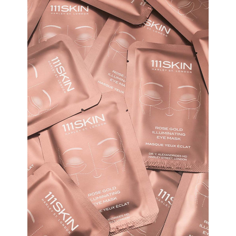 111SKIN Rose Gold illuminating eye mask pack of eight, UK version
