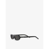 Saint Laurent SL557 rectangular acetate sunglasses, UK version