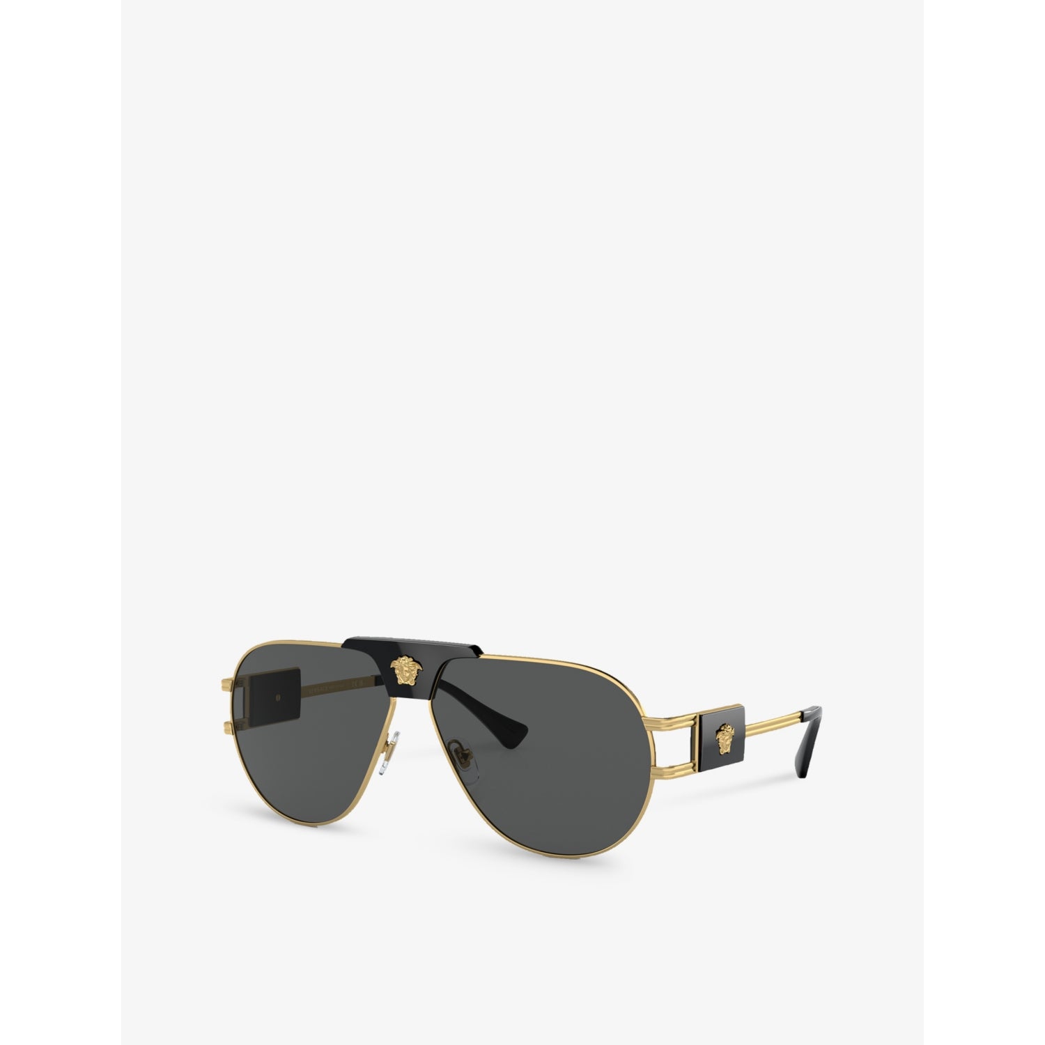 Versace VE2252 aviator-frame steel sunglasses - British product