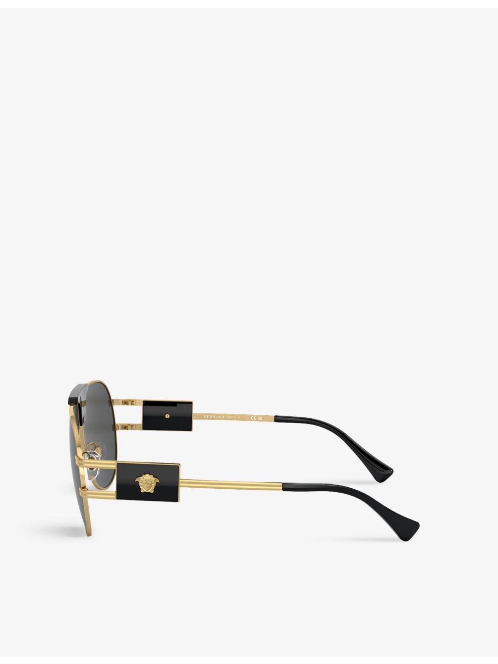 Versace VE2252 aviator-frame steel sunglasses - British product