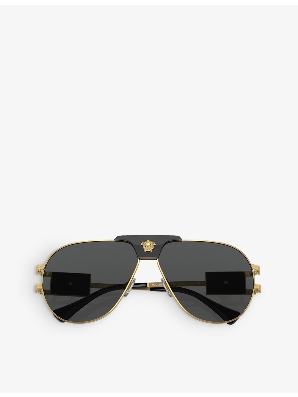 Versace VE2252 aviator-frame steel sunglasses - British product