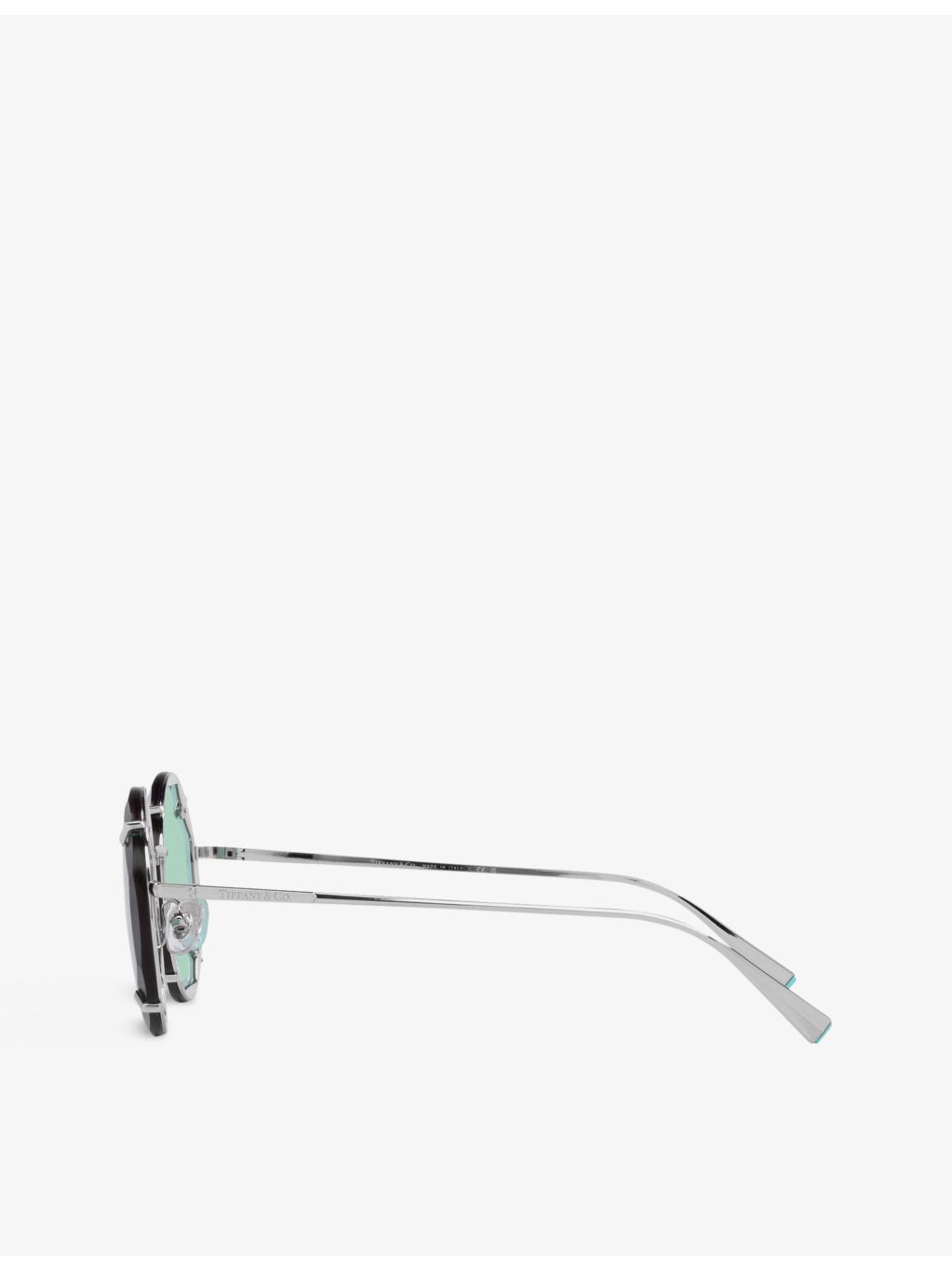 Tiffany & Co. TF3091 round-frame metal sunglasses - British product