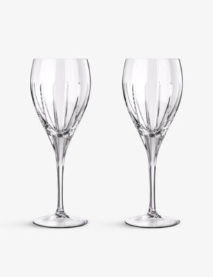 selfridges Christofle Iriana Crystal Water Glasses Set of Two- Buy online at McGrocer