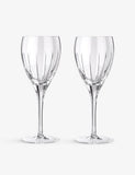 Christofle Iriana crystal red wine glasses set of two 190ml (British brand)