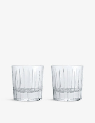 Christofle Iriana crystal lowball tumblers set of two 240ml (British brand)