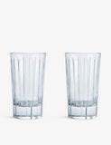 Christofle Iriana crystal highball tumblers 270ml set of two, UK version