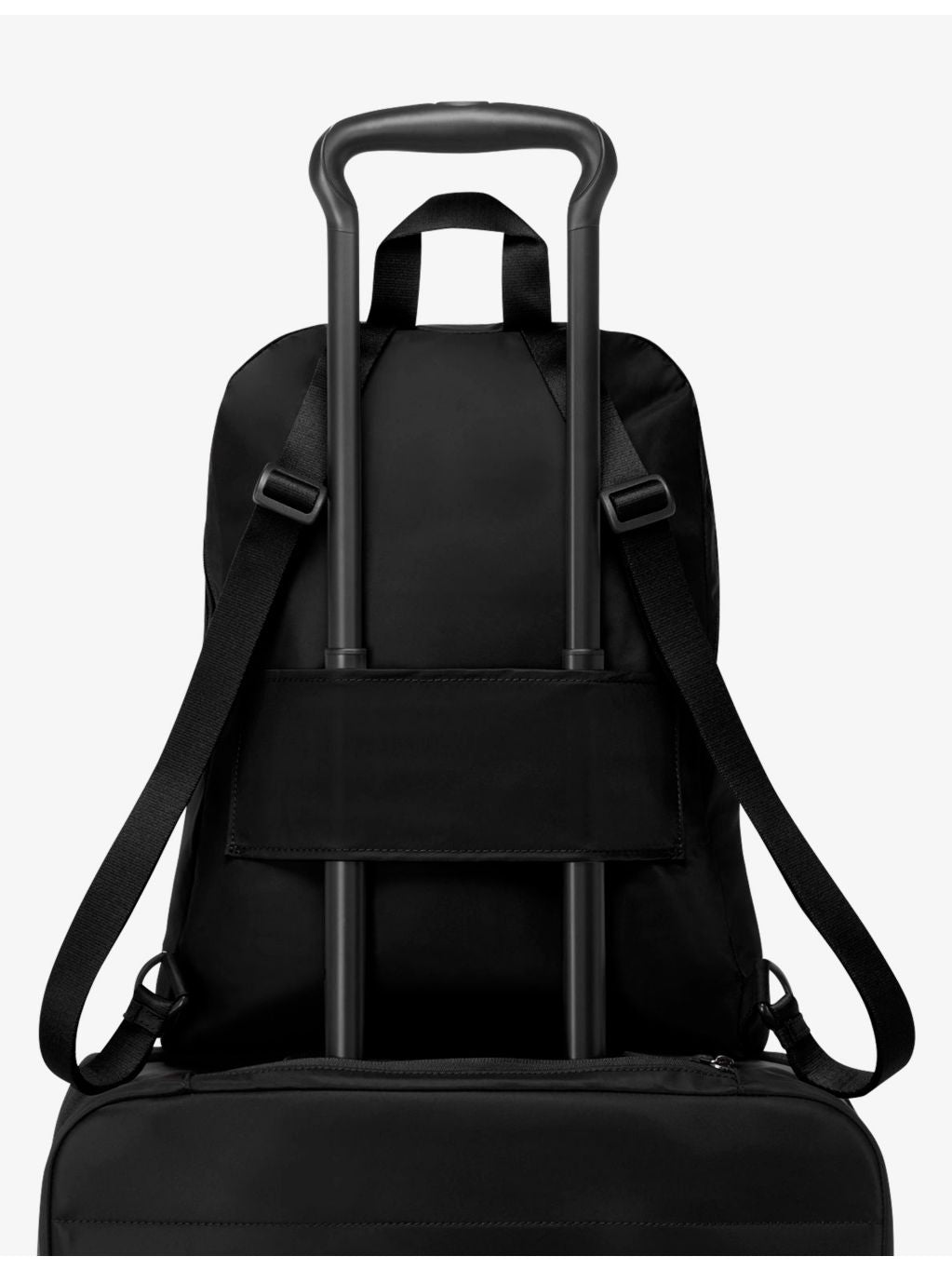 TUMI double-zip nylon backpack with add-a-bag strap, UK version
