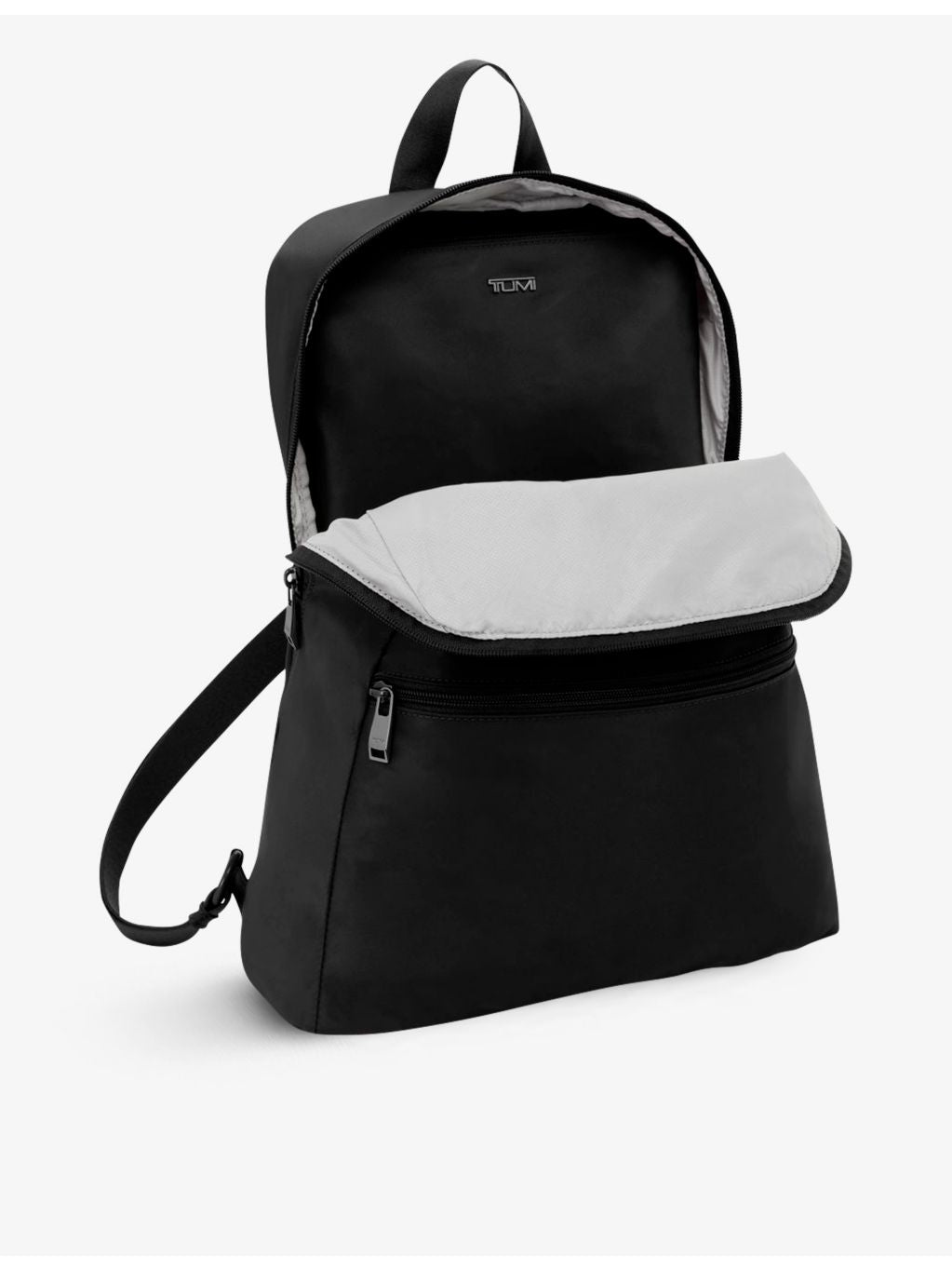 TUMI double-zip nylon backpack with add-a-bag strap, UK version