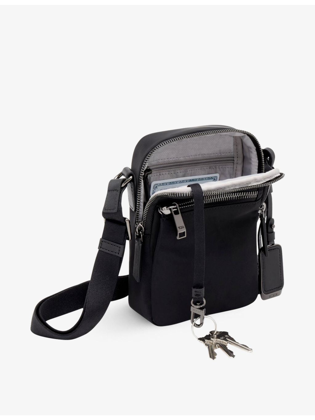 TUMI crossbody bag Persia double-zip nylon, imported from the UK