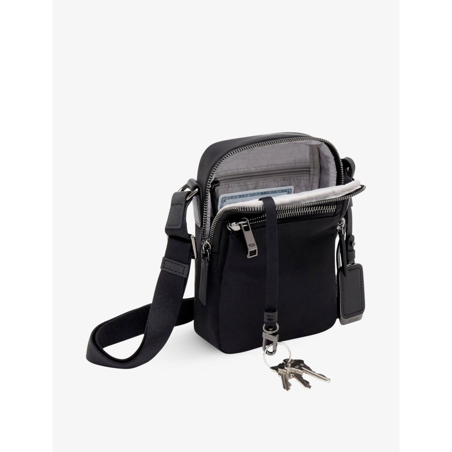 TUMI crossbody bag Persia double-zip nylon, imported from the UK