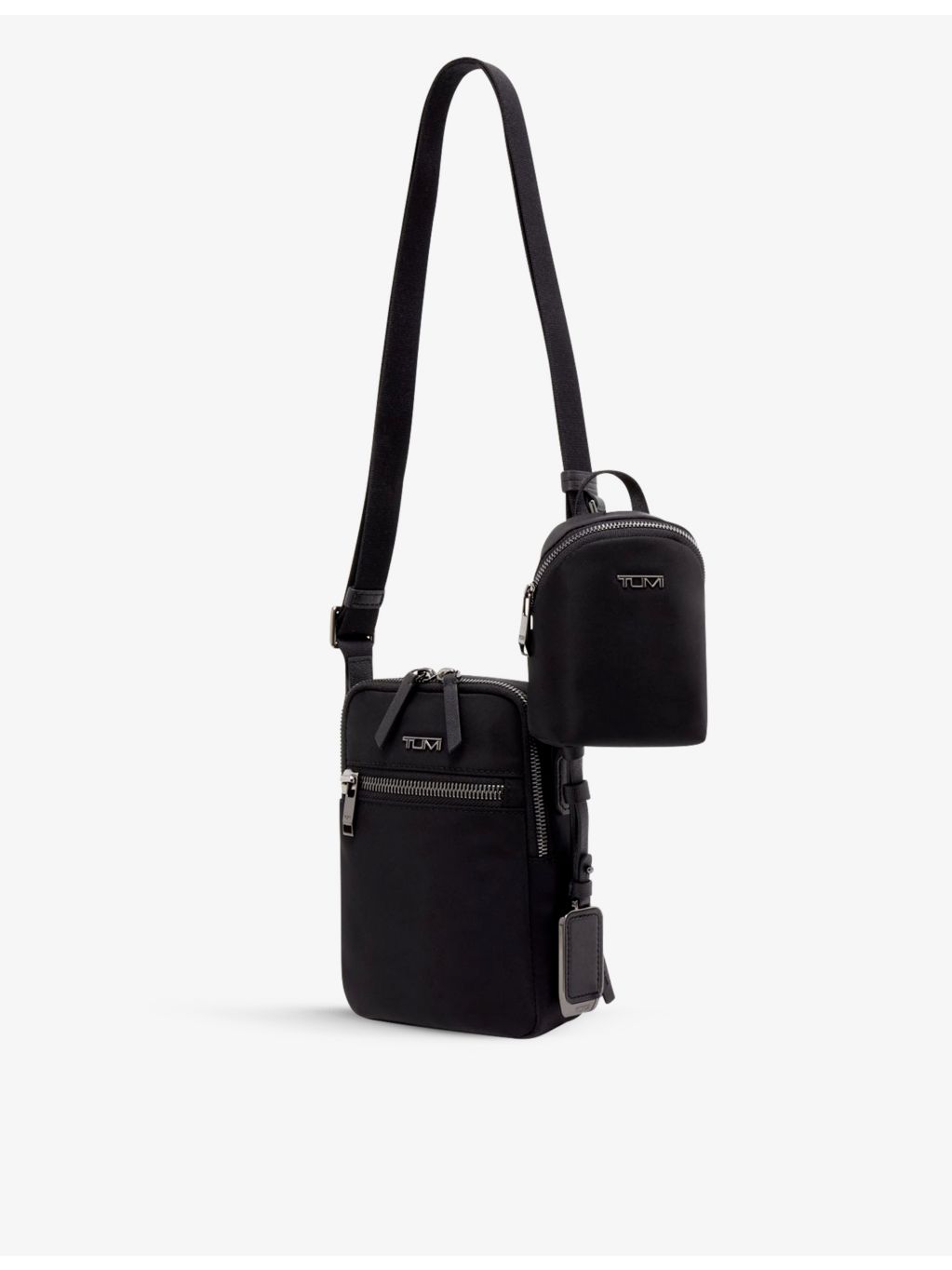 TUMI crossbody bag Persia double-zip nylon, imported from the UK