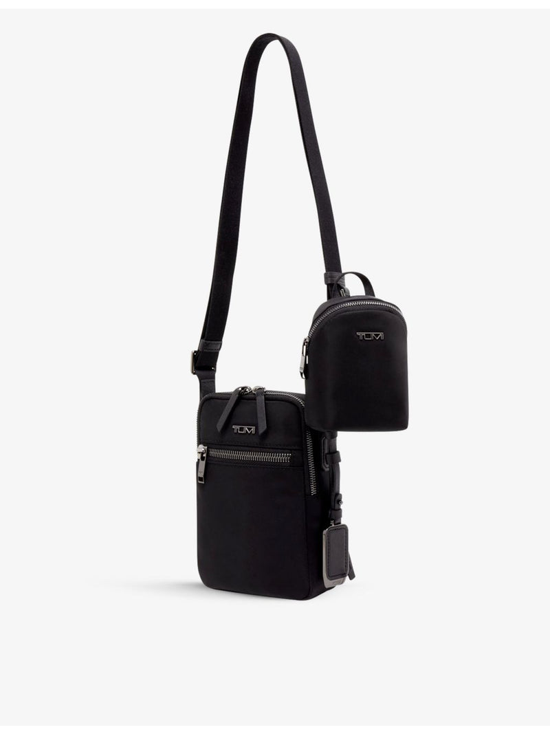 TUMI crossbody bag Persia double-zip nylon, imported from the UK