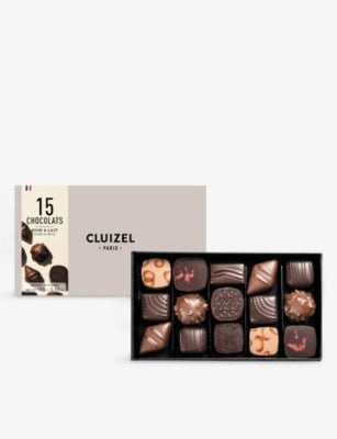 Michel Cluizel Noir & Lait chocolate bonbons 15pc, imported from the UK