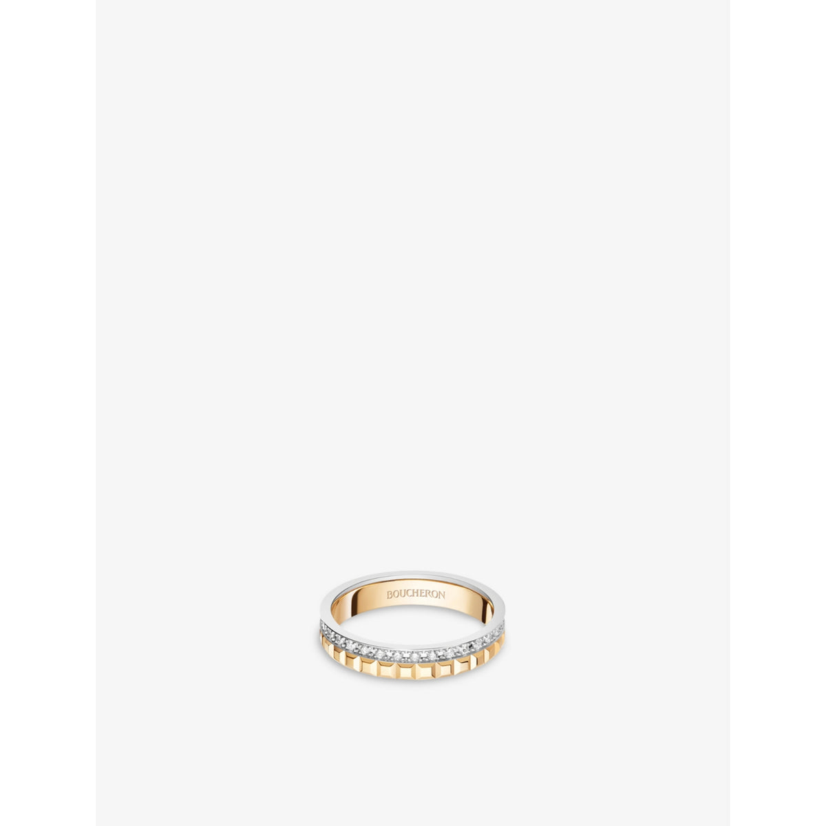 Quatre Radiant Edition 18ct yellow-gold, 18ct white-gold and 0.24ct diamond ring - K