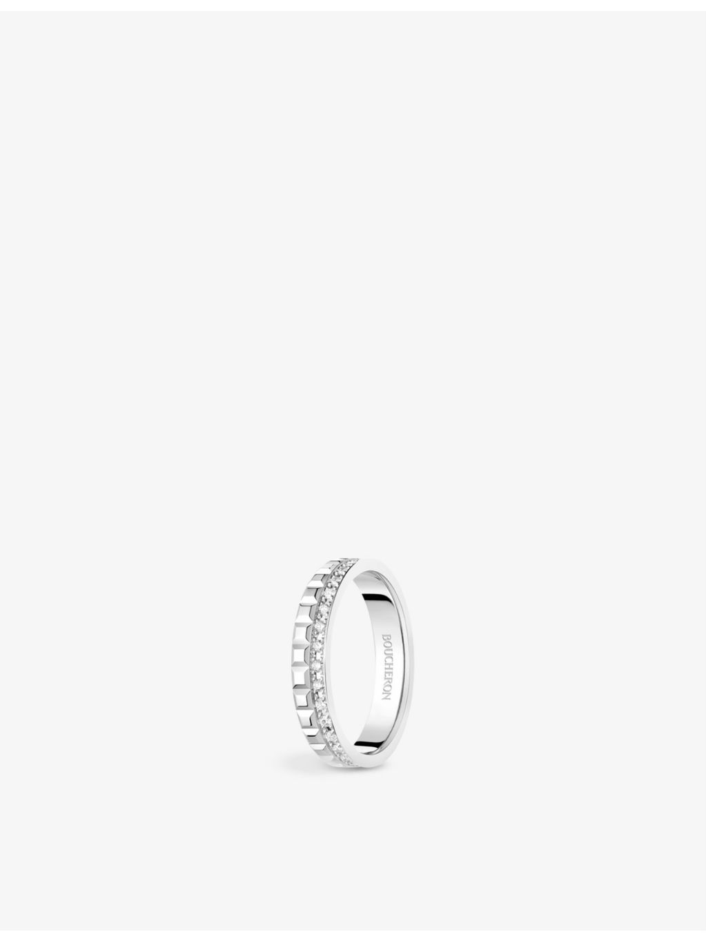 Boucheron Quatre Radiant Edition diamond ring 0.24ct white gold, UK version