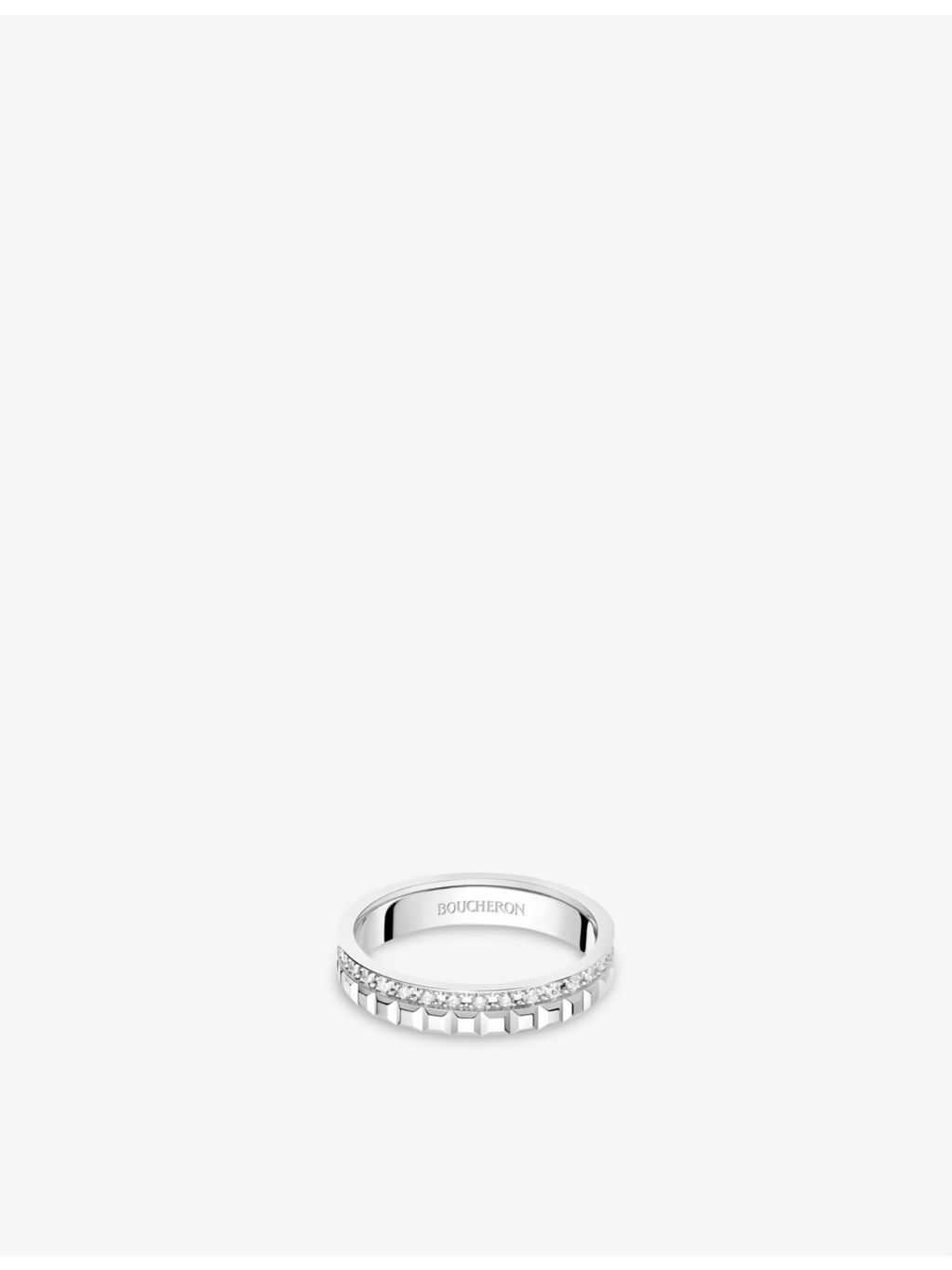 Boucheron Quatre Radiant Edition diamond ring 0.24ct white gold, UK version