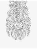 Boucheron diamond pendant earrings 18ct white gold 2.35ct, imported from the UK