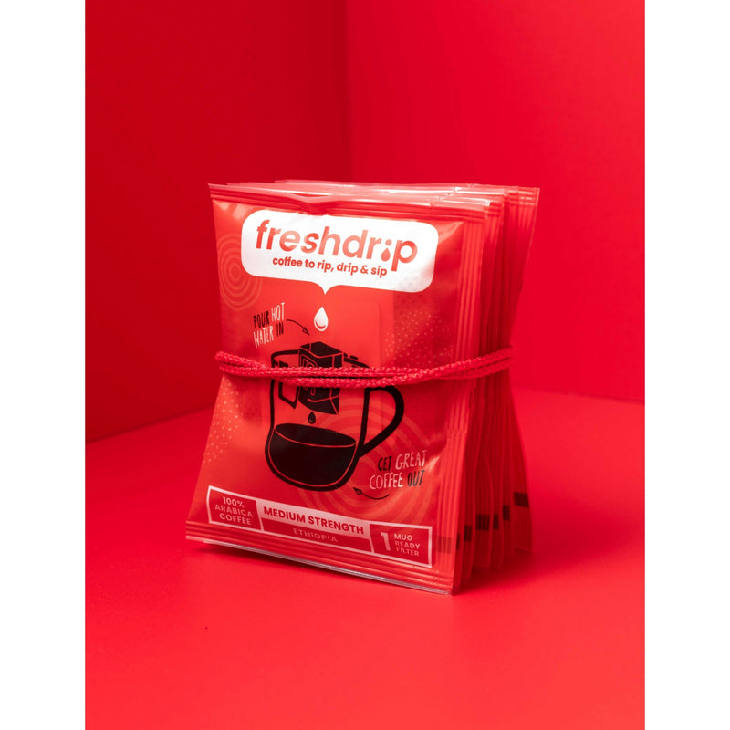 Freshdrip Ethiopia medium-strength coffee filters 70g (British brand)