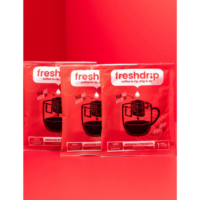 Freshdrip Ethiopia medium-strength coffee filters 70g (British brand)