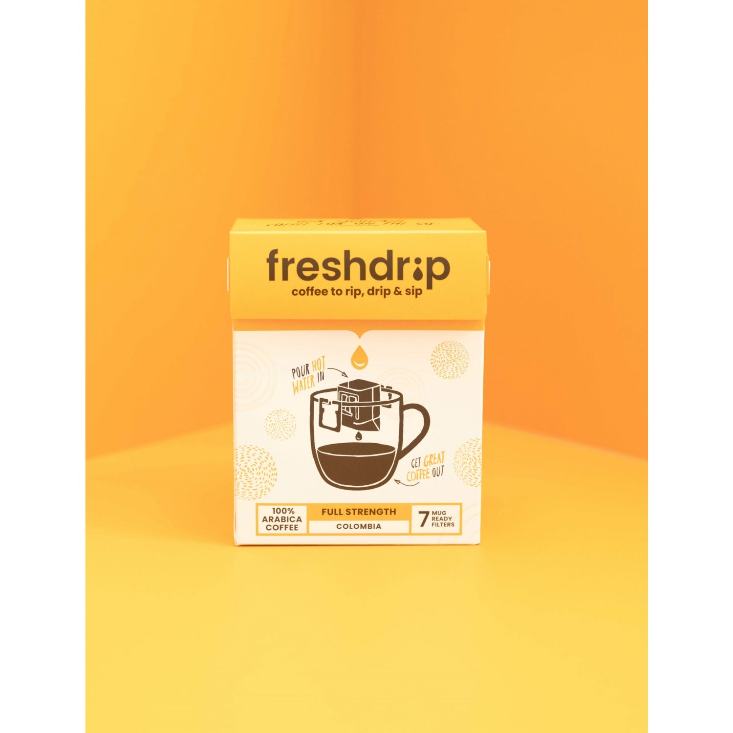 Freshdrip Columbia full-strength coffee filters 70g, UK version