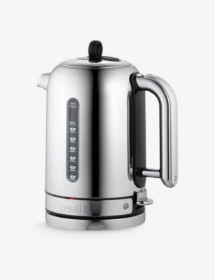 Dualit Classic polished stainless steel kettle 1.7L (British brand)