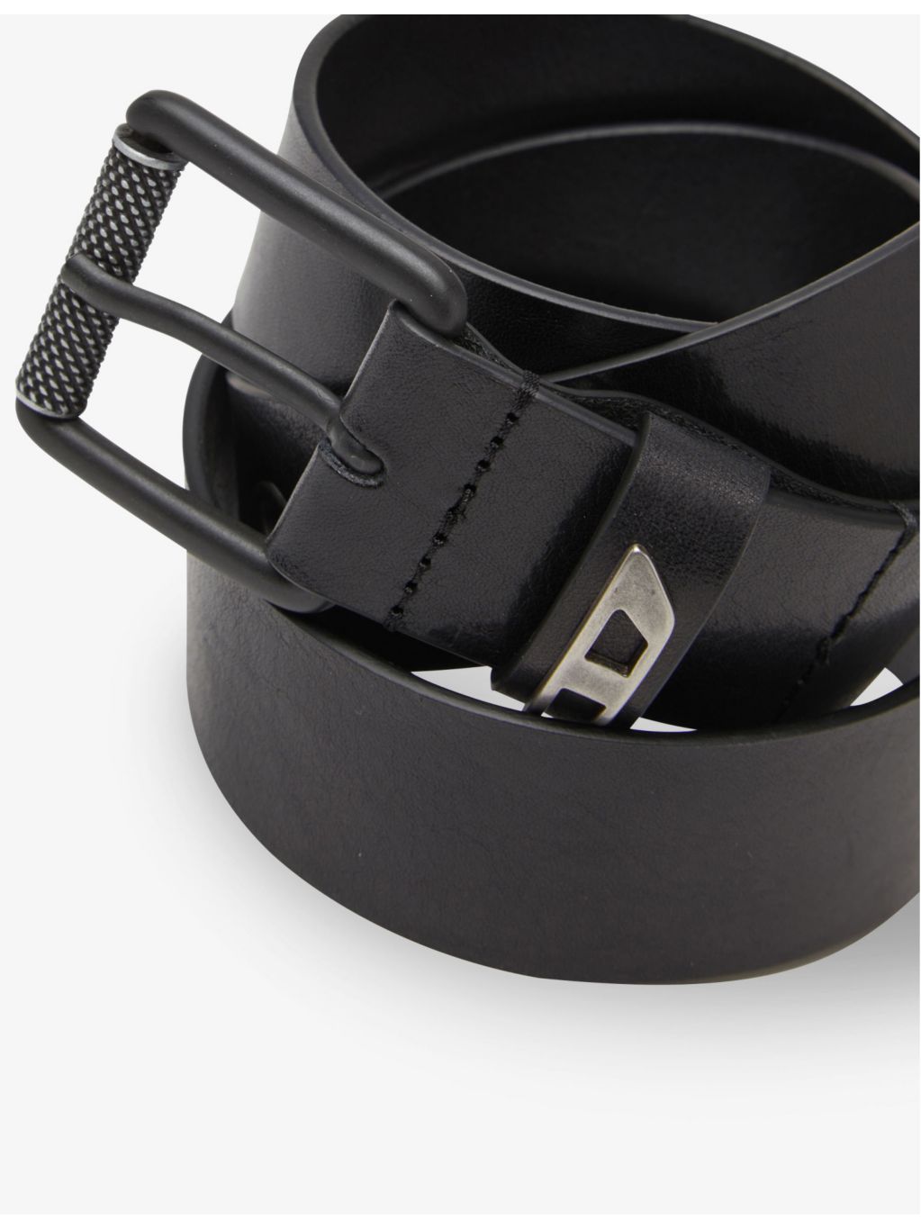 Diesel B-Dave ii monogram leather belt, UK version