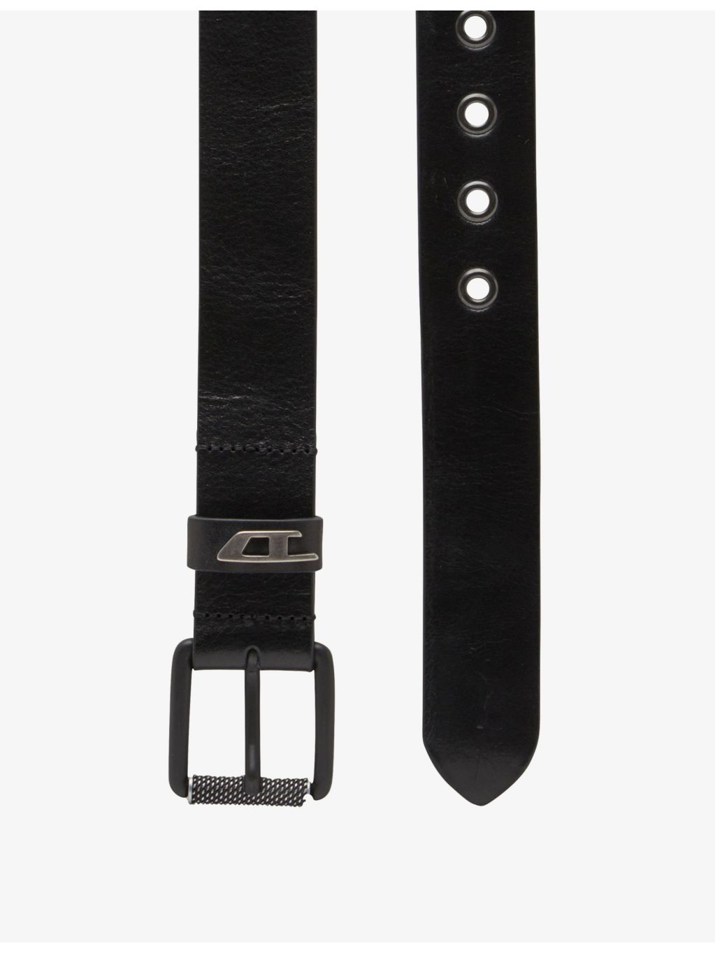 Diesel B-Dave ii monogram leather belt, UK version