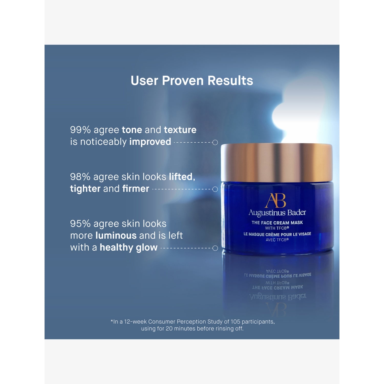 Augustinus Bader face cream mask refillable 50ml (British brand)
