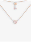 APM Monaco heart pendant necklace rose gold plated, imported from the UK